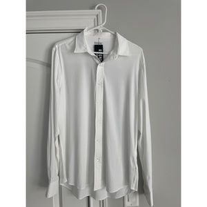 Rhone Commuter Shirt - White - Lightweight Dress Shirt - Medium